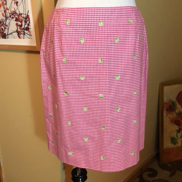 Vintage TALBOTS size 12 P STRETCH Gingham Pink White Plaid
Embroidered LIME NEW - Picture 1 of 15